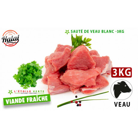 Sauté de veau blanc -3KG